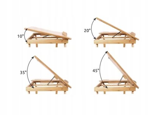 STOLIK pod LAPTOPA do ŁÓŻKA KOMPUTER PODSTAWKA PÓŁKA DREWNIANY REGULOWANY na Arena.pl