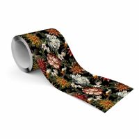 Pasek Dekoracyjny Bordiura Do Salonu PIWONIE Kwiaty Styl Retro