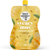 Bracia Sadownicy Sycący Mus z siemieniem lnianym i mango 200 g