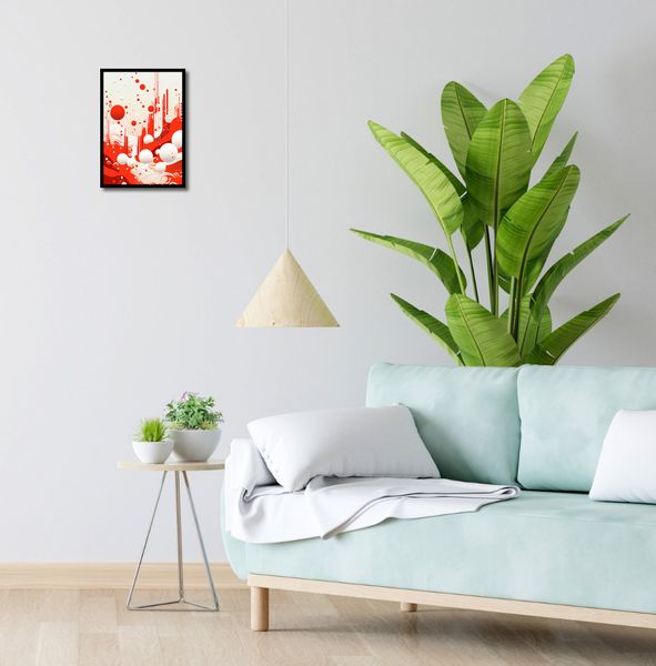 Plakat 25x35cm Krwiście Czerwone Wibracje zdjęcie 4