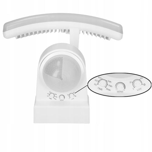 Lampa Zewnętrzna LED 30W Czujnik Ruchu i Zmierzchu Regulacja Halogen na Arena.pl