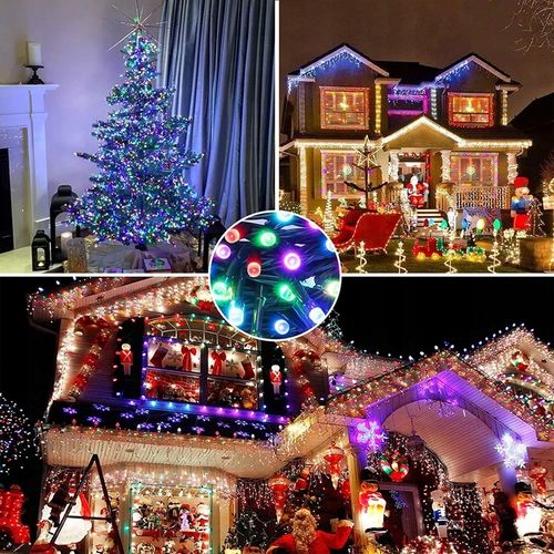 LAMPKI CHOINKOWE 1000 LED ZEWNĘTRZNE WEWNĘTRZNE MULTIKOLOR ŚWIĄTECZNE 70m na Arena.pl