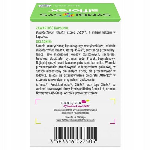 Alflorex probiotyk na jelita IBS szczep Bifidobacterium infantis 30 kaps. na Arena.pl