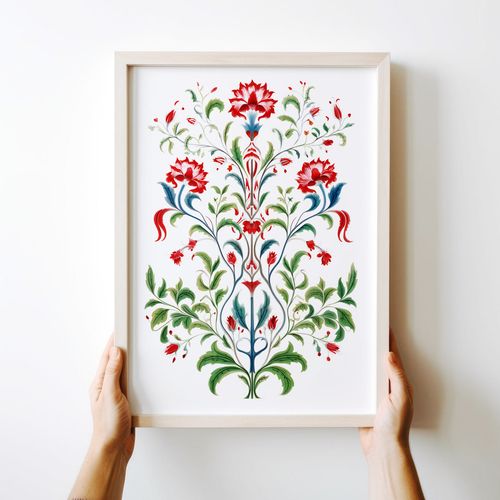 Plakat botaniczny folk 50x70 cm na Arena.pl