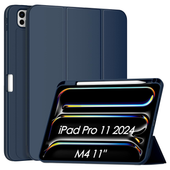 Etui Ochronne do iPad Pro 11 Cali z Klapką i Miejscem na Rysik Granatowe