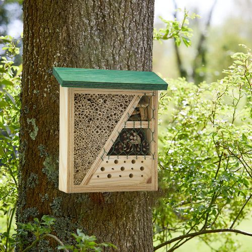 DOMEK DLA OWADÓW DREWNIANY budka HOTEL dla PSZCZÓŁ MURARKA motyli XL na Arena.pl