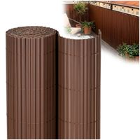Osłona PVC maskująca na balkon, taras, ogrodzenie 400x100 cm brązowa