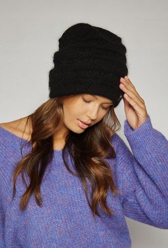 Czapka Damska Jesienna Zimowa MONNARI Elegancka Czarna beanie na Arena.pl