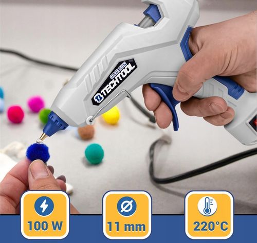 PISTOLET DO KLEJU NA GORĄCO KLEJARKA 100W + KLEJ WKŁADY 11MM MOCNY na Arena.pl