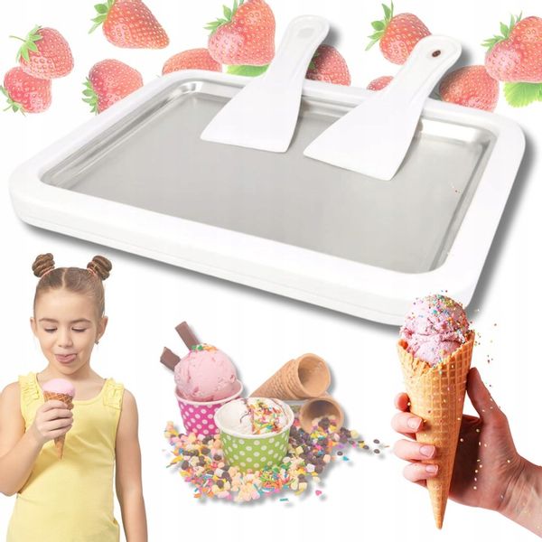 MASZYNA DO ROBIENIA LODÓW TAJSKICH MASZYNKA DO LODÓW ICE CREAM PREZENT zdjęcie 1