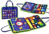 Walizka filcowa edukacyjna niebieska
