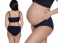Mitex Mama Majtki Ciążowe Bawełniane Granatowy 2XL