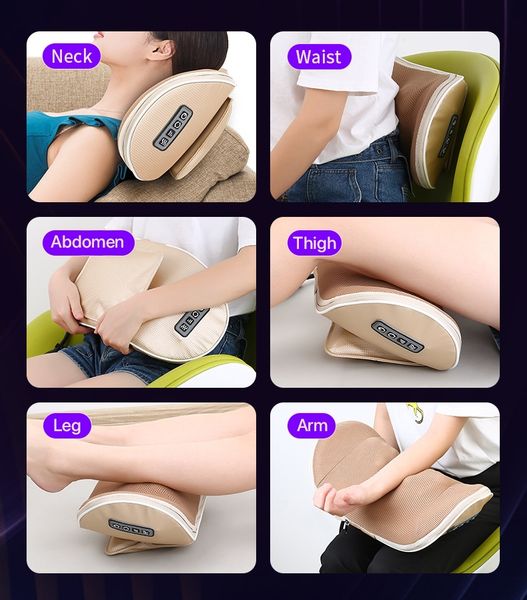 Poduszka masująca shiatsu masażer do karku pleców brzucha ud stóp zdjęcie 9