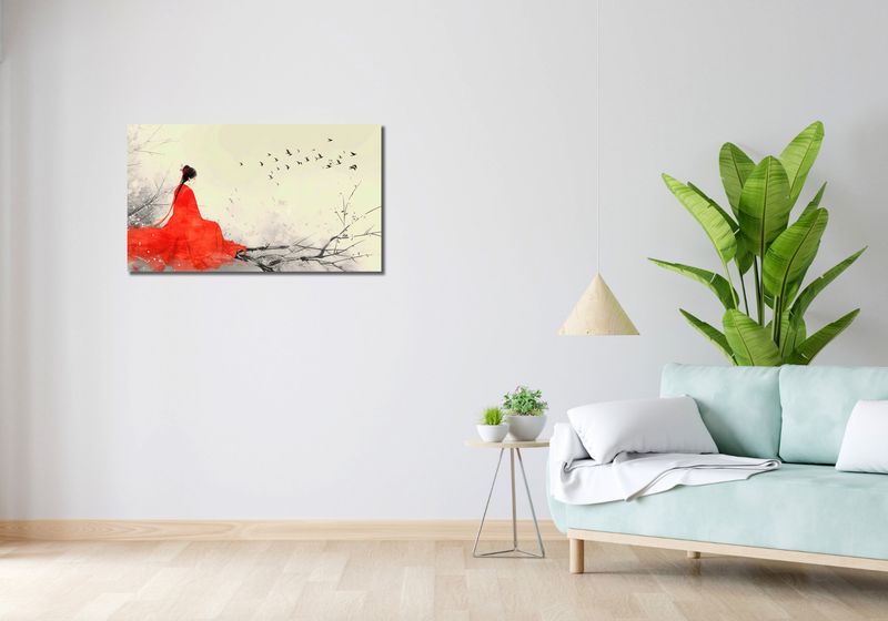 Obraz 90x50cm Diva Na Gałęzi zdjęcie 2