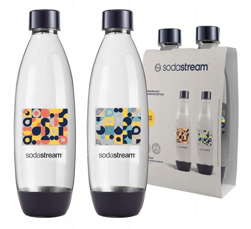 SODASTREAM BUTELKI Litrowe MOZAIKA Fuse do zmywarki do SYFONU ART DUO TERRA na Arena.pl