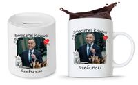 Zestaw Andrzej Duda Pis Prezent Kubek + Skarbonka Z Nadrukiem Ze Zdjęciem