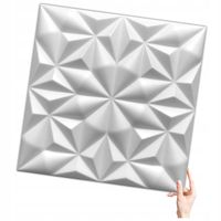 Kaseton Ścienny Sufitowy 3D Biały Panele Ścienne 50x50 0,25m2 ONYX