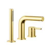 PI bateria wannowa 3 otworowa, złoty połysk