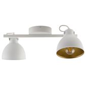 Metalowa lampa sufitowa MARS Sigma industrialny plafon białe