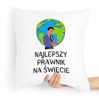 Poduszka Prezent Dla Prawnika Najlepszy Prawnik Z Nadrukiem Ze Zdjęciem