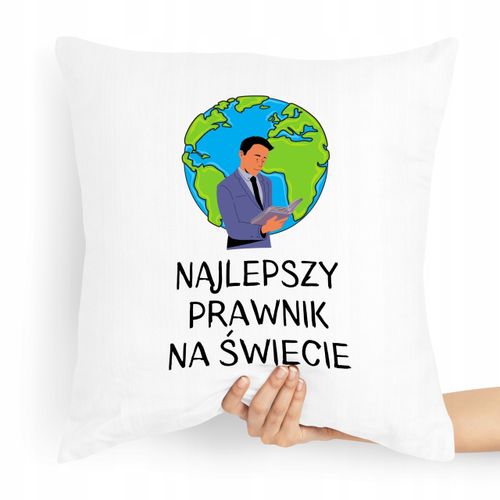 Poduszka Prezent Dla Prawnika Najlepszy Prawnik Z Nadrukiem Ze Zdjęciem na Arena.pl
