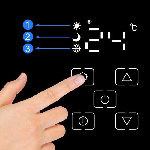 Grzejnik elektryczny KONWEKTOROWY pilot SZKLANY front 2000W termostat WiFi na Arena.pl