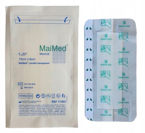 OPATRUNEK NA RANY JAŁOWY HYPOALERGICZNY Z WKŁADEM CHŁONNYM 15X9cm 25szt na Arena.pl