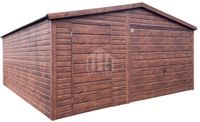 Garaż blaszany 5x5m - brama - drzwi - drewnopodobny - dwuspad  SO120