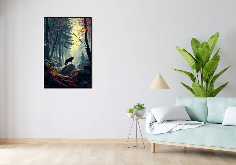 Plakat 67,5x100cm Leśne Echa zdjęcie 4