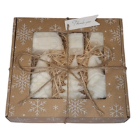 Świeca Dekoracyjna Sojowa Podziękowania Prezent Zestaw Świąteczny Box