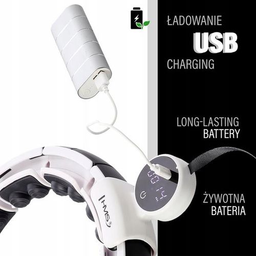 Hulahop Składane z Licznikiem LCD i Obciążeniem Biały Marki HMS na Arena.pl