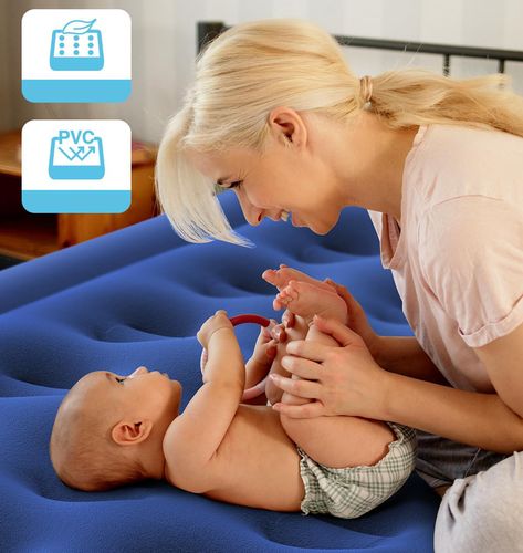 Materac pojedynczy iDOO Model I-C-017, 190x99x33 cm, kolor niebieski na Arena.pl