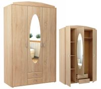 Szafa Gracja Sz02 190x127x55 cm Dąb Sonoma 190x127x55 cm