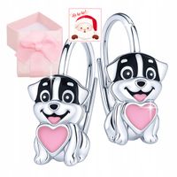 KOLCZYKI SREBRNE PIES PIESEK DLA DZIEWCZYNKI DZIECI ANGIELSKIE PRÓBA 925