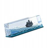 Statek PIRACKI ŁÓDŹ BUTELCE PERŁA Antystresowy DRYFUJĄCY Ciemny PREZENT