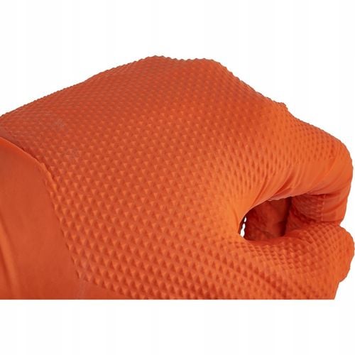 Rękawice nitrylowe GEKO Solid Grip pomarańczowe S 50 szt. na Arena.pl