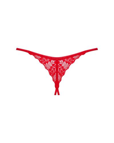 Stringi Ingridia otwarte Czerwony M/L na Arena.pl