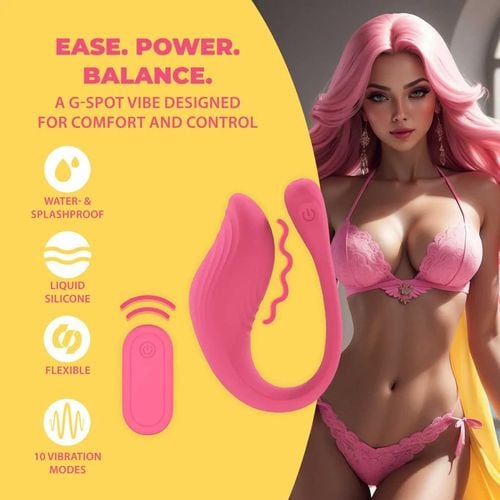 Vibrating G-Spot Vibe With Remote Control - Pink na Arena.pl