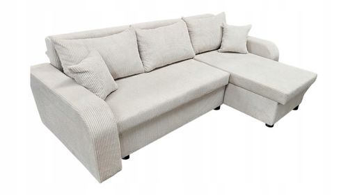 Narożnik rozkładany z funkcją spania - PALERMO sztruks, 2 pojemniki na Arena.pl