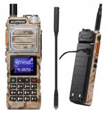 Krótkofalówka Baofeng Walkie Talkie 10W Antena Elastyczna Airband 5200Mah