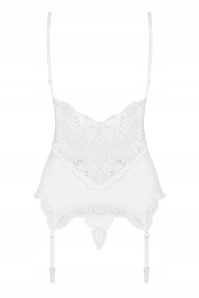 Obsessive gorset i stringi 810-COR Biały, L/XL zdjęcie 2