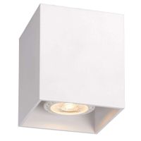 Nowoczesna LAMPA sufitowa BODI 09101/01/31 Lucide metalowy downlight prostokątny plafon biały