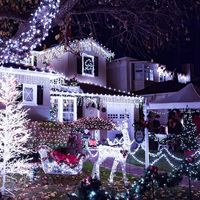 SOPLE 600 LED KURTYNA LAMPKI ZEWNĘTRZNE Choinkowe FLASH Białe Zimne 28M