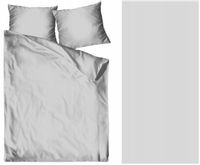 Pościel satyna bawełniana 160x200 Bielbaw Jasno Szara