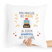 Prezent Poduszka Dla Akwarysty Akwariarza Z Nadrukiem Ze Zdjęciem