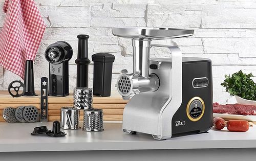 MASZYNKA DO MIELENIA MIĘSA METAL PREMIUM 3 SITA + SZARPAK MOC 2100W na Arena.pl