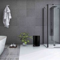 Kosz na śmieci łazienkowy pojemnik czarny elegancki wytrzymały uniwersalny