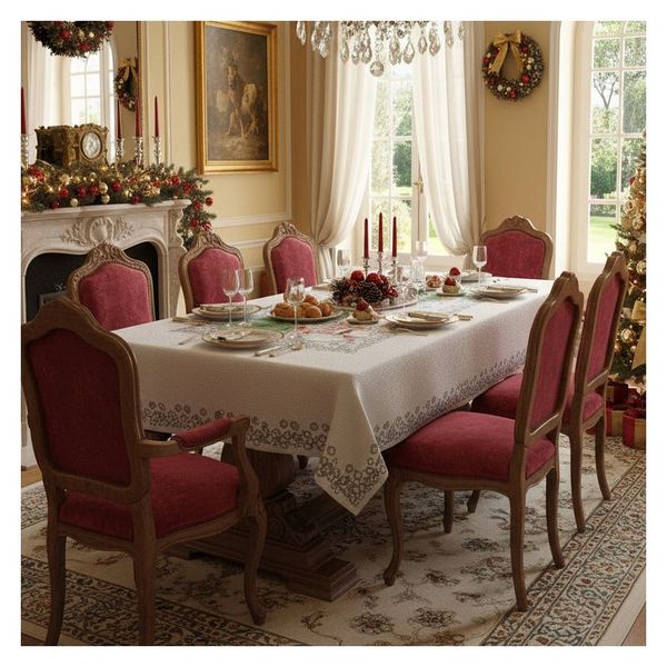 Obrus Kolorowe Bałwanki 110x130 DomoweTekstylia WN306B K13 Boże Narodzenie zdjęcie 1