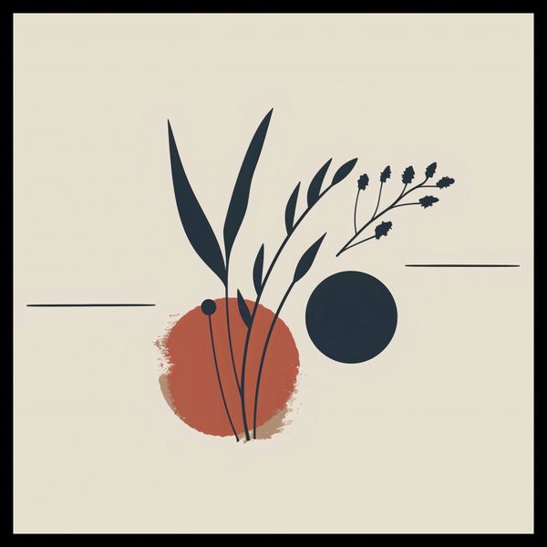 Plakat 60x60cm Botaniczna Barwa zdjęcie 2