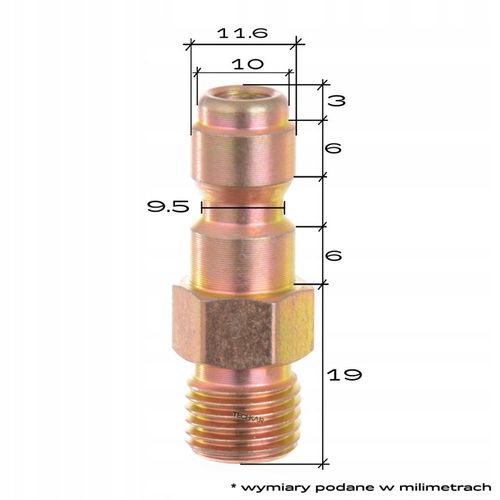 Wtyk redukcja 1/4 do myjek spalinowych złączka na Arena.pl